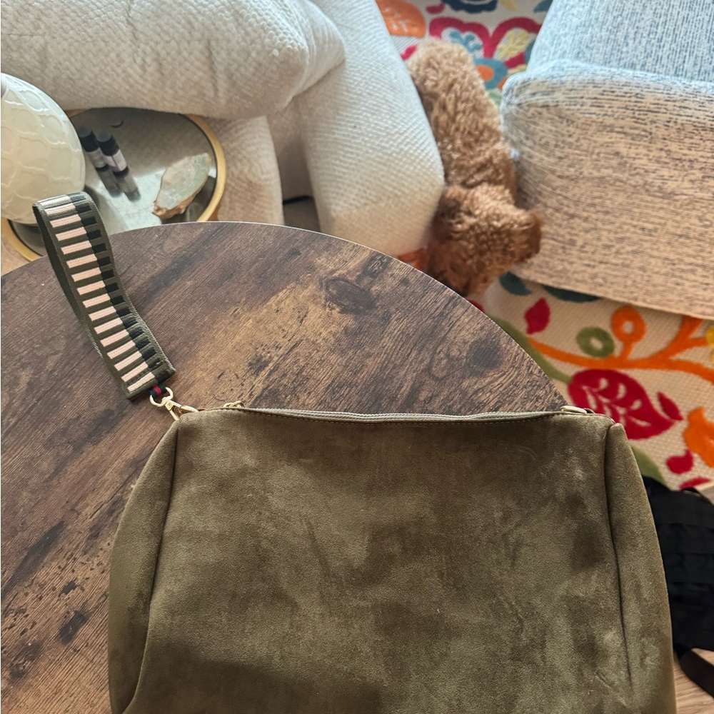 Olive Green Suede Women's Bag